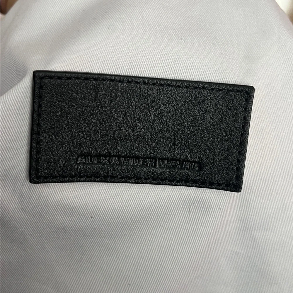 ALEXANDER WANG mini black leather backpack
